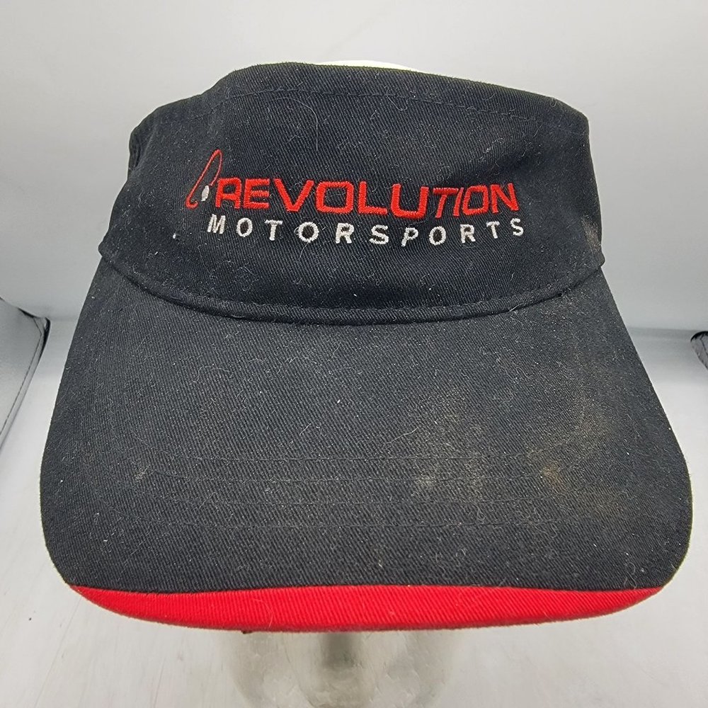 Revolution Motorsports Falcon Headwear Black Red Golf Visor Outdoors Summer